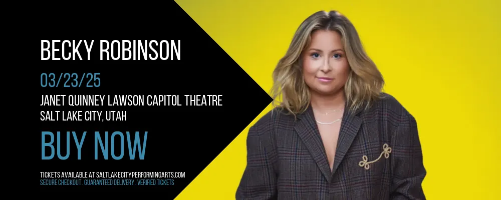 Becky Robinson at Janet Quinney Lawson Capitol Theatre